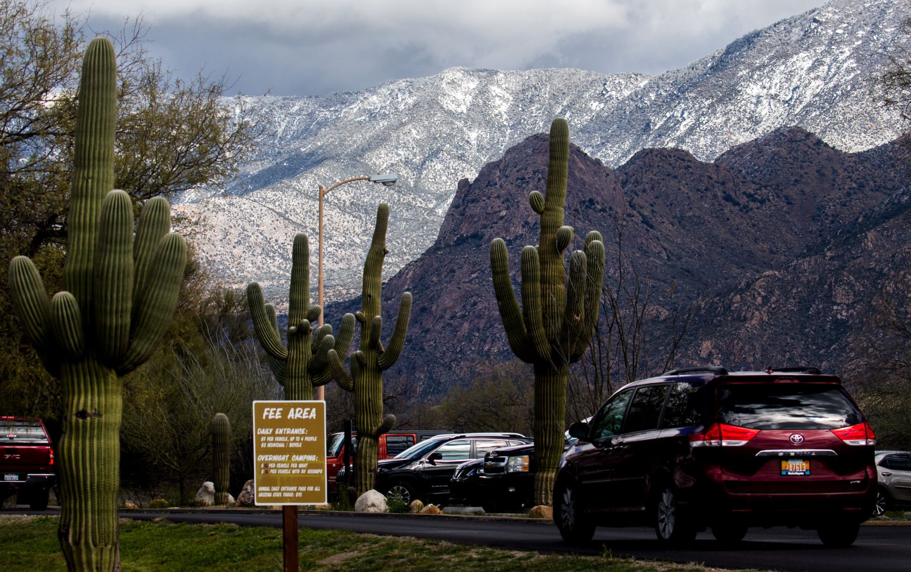 Snow around Tucson